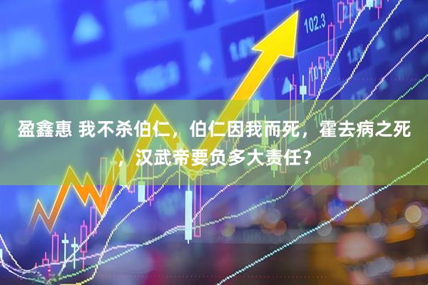 盈鑫惠 我不杀伯仁，伯仁因我而死，霍去病之死，汉武帝要负多大责任？